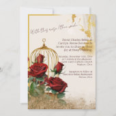 Invitation Pack de Mariage Rose Gold de commande personnalisé (Devant)