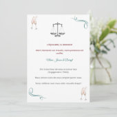 Invitation PACS ou Fiançailles Chic (Debout devant)