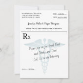 Invitation Pad d'ordonnance Médicale de la réception de maria (Devant)