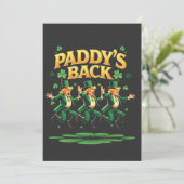 Invitation Paddy's Back Funny Trump St Patrick Day Leopard (Debout devant)
