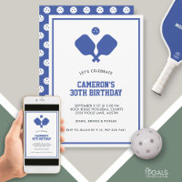 Pagaie de la fête de Pickleball Bleu Blanc Personn