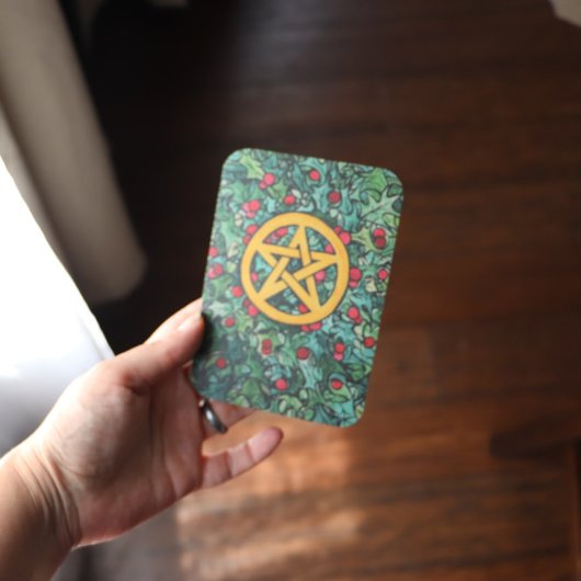 Invitation Pagan Yule Pentagram