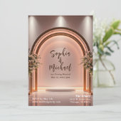 Invitation Page de couverture du magazine mariage (Debout devant)