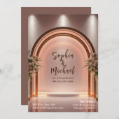 Invitation Page de couverture du magazine mariage (Devant / Derrière)