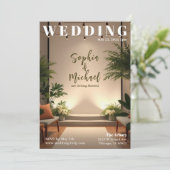 Invitation Page de couverture du magazine mariage (Debout devant)