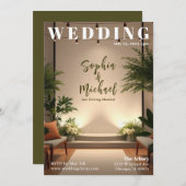 Invitation Page de couverture du magazine mariage (Devant / Derrière)