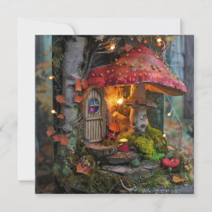Invitation Page de l'album de la maison d'arbre Cottagecore M