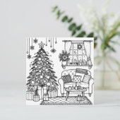 Invitation Page Joyeuse couleur de Noël (Debout devant)