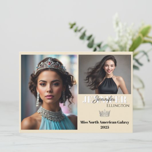 Invitation Pageant Essentials Autograph Comp Card (Debout devant)