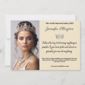 Invitation Pageant Essentials Autograph Comp Card (Dos)