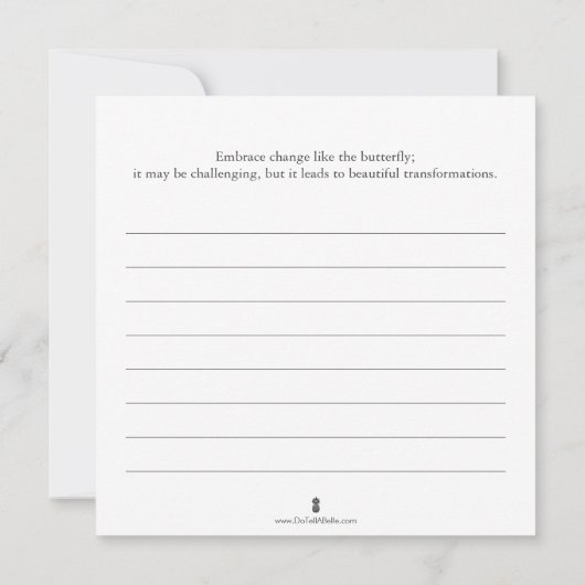 Invitation Pages de coloration papillon avec journal (Dos)