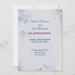 Invitation Pailletée d'Argent