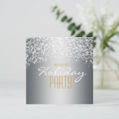Invitation pailletée pour fête de fin d'année arge (Debout devant)