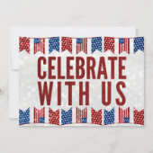 Invitation pailletée pour la fête de la tailgate d (Devant)