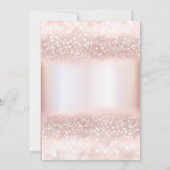 Invitation Paillettes d'or rose robe tiara Quinceañera (Dos)