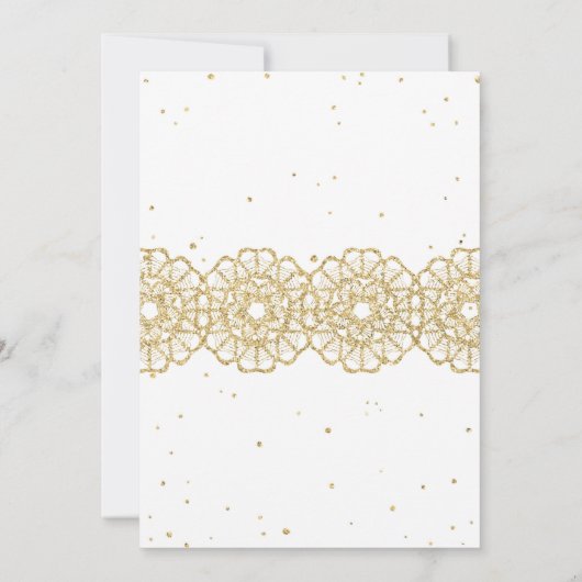 Invitation Paillettes dorées bordeaux style crochet découpé a (Dos)