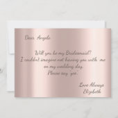 Invitation Paillettes élégantes rose doré qui dégoulinent (Dos)