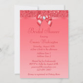 Invitation Paillettes et Fête de la mariée de diamant (Dos)