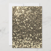 Invitation Paillettes Luxe Rayures Or Champagne Rouge Rubin (Dos)