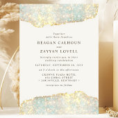 Invitation Paillettes Moderne Glamour Holographique Mariage