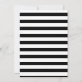 Invitation Paillettes noires et blanches modernes or (Dos)