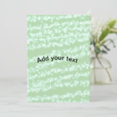 Invitation Paillettes pastel vert scintillement nom texte boh (Debout devant)