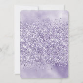 Invitation Paillettes scintillantes violettes (Dos)