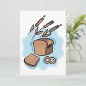 Invitation Pain complet rustique Cuisine de Ferme (Debout devant)