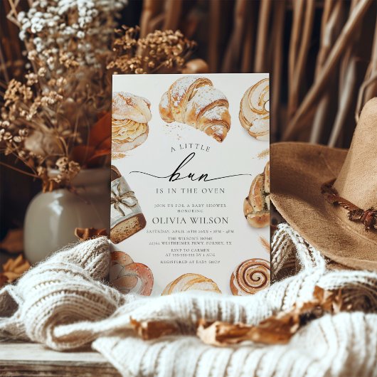 Invitation Pain dans le four Cuisine à thème Baby shower de c