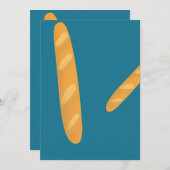 Invitation Pain de Baguette (Devant / Derrière)