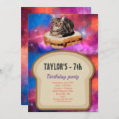 Invitation Pain de pain de pain dans l'espace (Devant / Derrière)