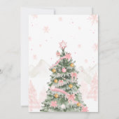 Invitation Pain d'épice rose Maison Noël (Dos)