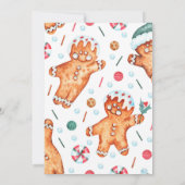 Invitation Pain d'épices | Baby shower de Noël (Dos)