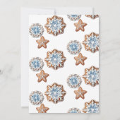 Invitation Pain d'épices | Baby shower de Noël (Dos)