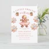 Invitation Pain d'épices | Baby shower de Noël (Debout devant)