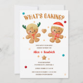 Invitation Pain d'épices Ce qui est en train de faire Noël Se (Devant)