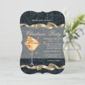 Invitation Pain d'épices Cookie Boire Confetti fête de Noël (Debout devant)