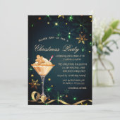 Invitation Pain d'épices Cookie Boire Snowflakes Noël (Debout devant)