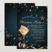 Invitation Pain d'épices Cookie Boire Snowflakes Noël (Devant / Derrière)