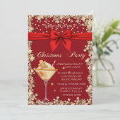 Invitation Pain d'épices Cookie Drink Stars Entreprise Noël (Debout devant)