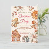 Invitation pain d'épices de Noël (Debout devant)