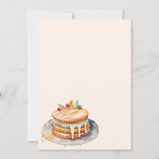 Invitation pain d'épices de Noël (Dos)