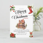 Invitation Pain d'épices | Joyeux Noël (Debout devant)