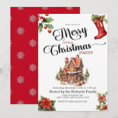 Invitation Pain d'épices | Joyeux Noël (Devant / Derrière)
