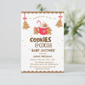 Invitation Pain d'hiver Baby shower cacao et biscuits (Debout devant)