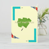 Invitation Paint Brush (Debout devant)