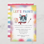 Invitation Paint Party | Art Anniversaire (Devant / Derrière)