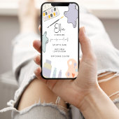 Invitation Paint Party, Art Anniversaire, N'Importe Quel Âge,