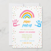 Invitation Paint Party N'importe quel âge Peinture d'un enfan (Devant)