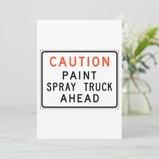 Invitation Paint Pulvérisateur Truck à l'avant